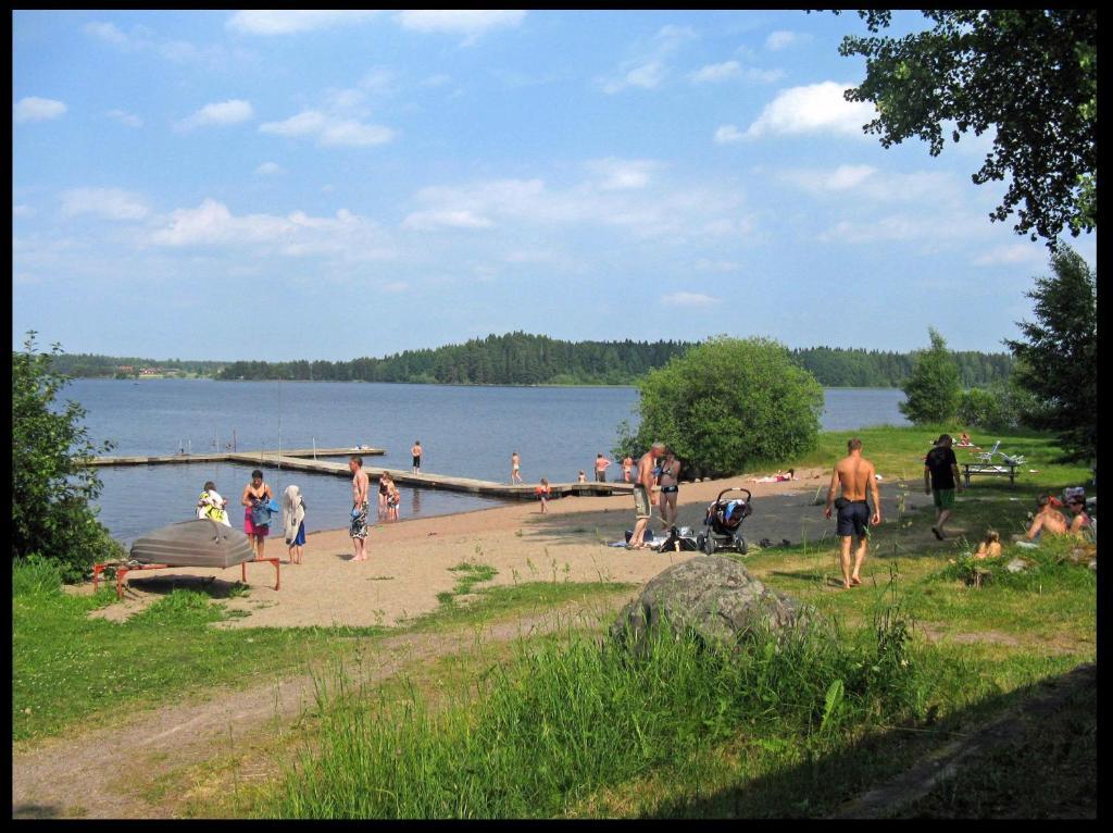 Falkudden Camping Cafe Och Stugby Hotel Nas Bruk Eksteriør billede